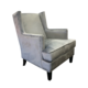 EDEN WINGBACK CHAIR IN SILVER GREY VELVET