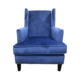 EDEN WINGBACK CHAIR IN ROYAL BLUE VELVET