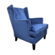 EDEN WINGBACK CHAIR IN ROYAL BLUE VELVET