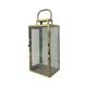 LARGE GOLD SQUARE METAL LANTERN