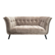 ARLO 2 SEATER OYSTER VELVET BUTTONED SOFA