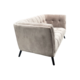 Arlo 2 Seater Oyster Velvet Buttoned Sofa