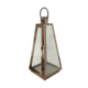 Medium Pyramid Rose Gold Metal Lantern