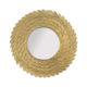 Gold Metal Swirl Leaf Mirror