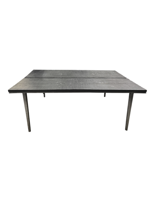 OAK + METAL COFFEE TABLE