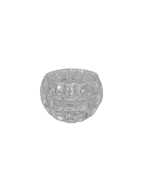 10CMD GLOBE VASE WITH SQUARE INDENTS