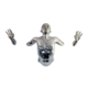 Silver Man Coming Out Of Wall