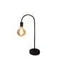 BLACK INDUSTRIAL CURVE TABLE LAMP