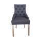 Georgia Dining Chair In Carbon Linen