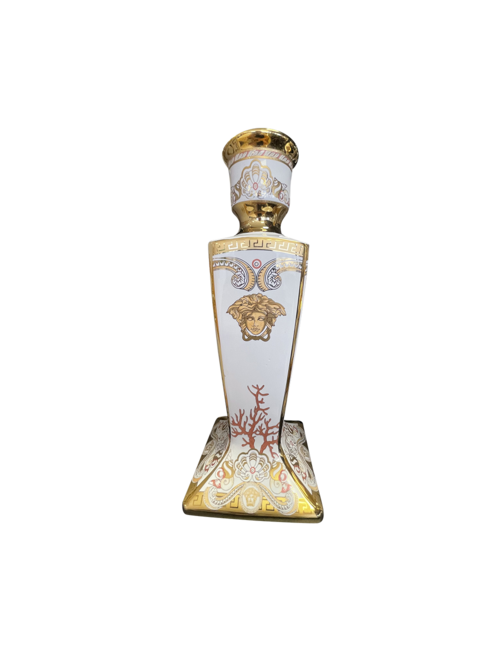 Gold Medusa Square Candle Holder