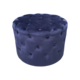 60Cmd Navy Blue Velvet Buttoned Ottoman