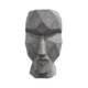 LARGE GREY FACETTED HEAD OUTDOOR PLANTER