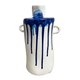 MEDIUM  BLUE PAINT SPLOSH VASE