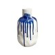 Small Blue Paint Splosh Vase