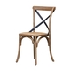 NATURAL CROSS BACK DINING CHAIR