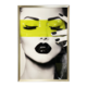 LIME EYE LADY IN BLACK/SILVER FRAME