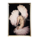 FEATHER BURLESQUE IN BLACK/SILVER FRAME