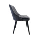 DARK GREY VELVET DINING CHAIR