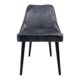 DARK GREY VELVET DINING CHAIR