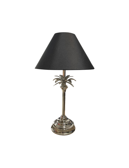 SILVER PALM TABLE LAMP 58CMH