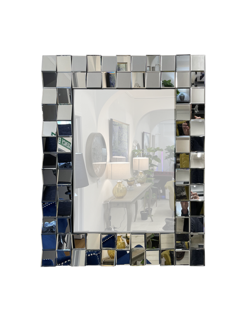 Rectangle Mirror With Square Facets DecorHome Decor Affordable