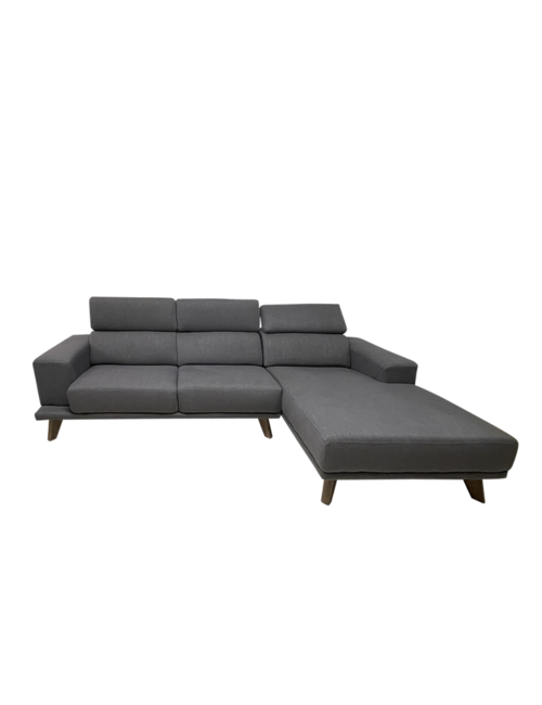 Kingston Grey Chaise Right Facing