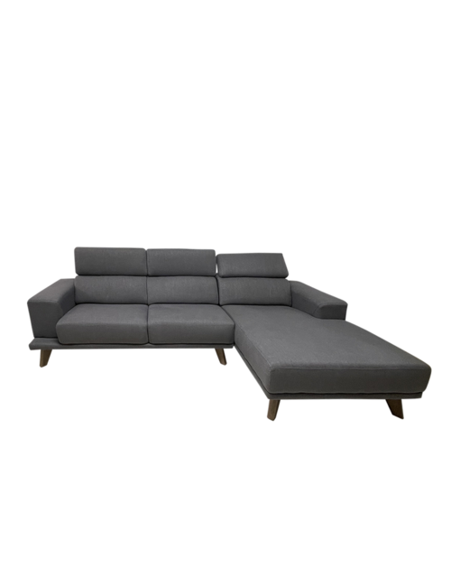 Kingston Grey Chaise Right Facing