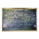 Blue, Green And Yellow Dot In Black, Silver Frame