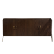 Oak And Brass Leg Sideboard