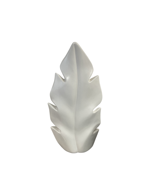 Large Ceramic Leaf Vase