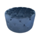 80Cmd Teal Velvet Buttoned Ottoman