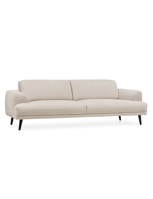 Beige Linen Arial 3 Seat Sofa