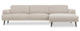 Beige Linen Arial Right Chaise