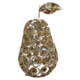 17.5cmh Gold bling Pear