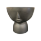 Black face vase on stand