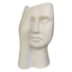 White hand over eye vase
