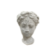 SMALL CEMENT LOOK LADY HEAD VASE