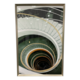 80Cm X 120Cm Spiral Stairs In Black/Silver Frame