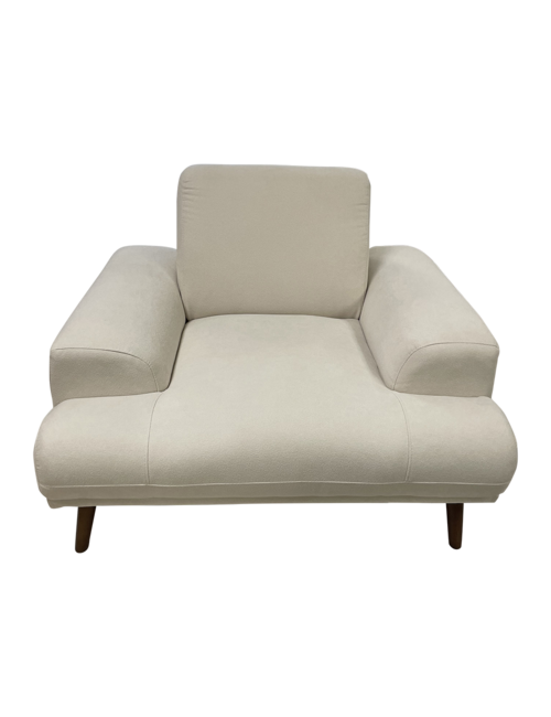 Beige Linen Arial 1 Seat Sofa