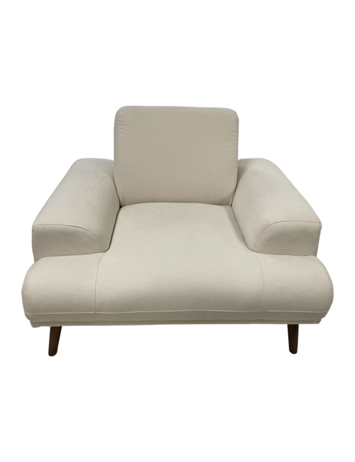 Beige Linen Arial 1 Seat Sofa