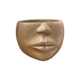 Large Gold Look Half Face Vase