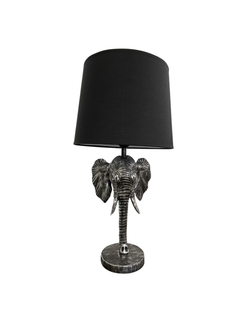 GRAPHITE/BLACK ELEPHANT TABLE LAMP