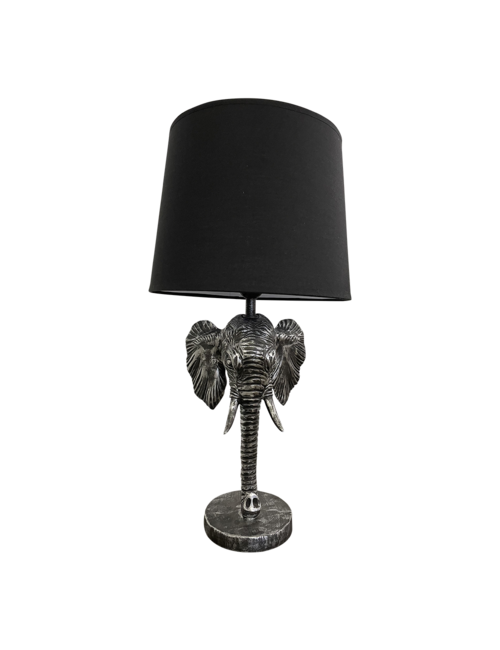 GRAPHITE/BLACK ELEPHANT TABLE LAMP