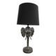 GRAPHITE/BLACK ELEPHANT TABLE LAMP