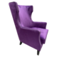 Ashton Armchair in Purple Velvet