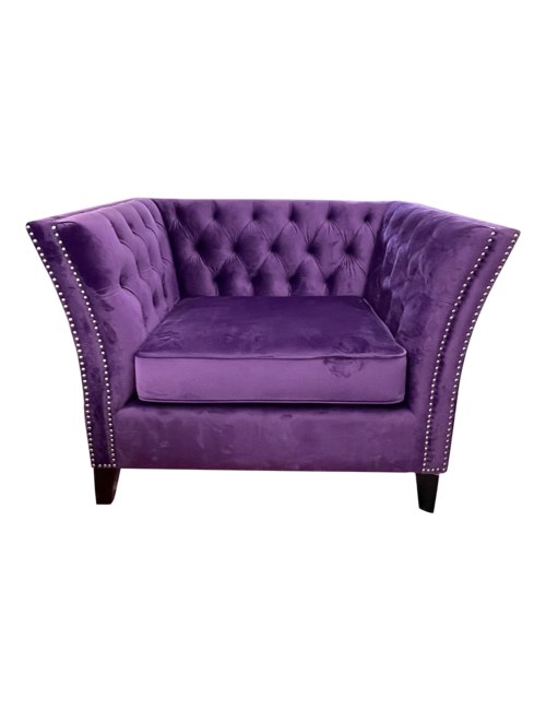 Sebastion Purple 1 seat sofa