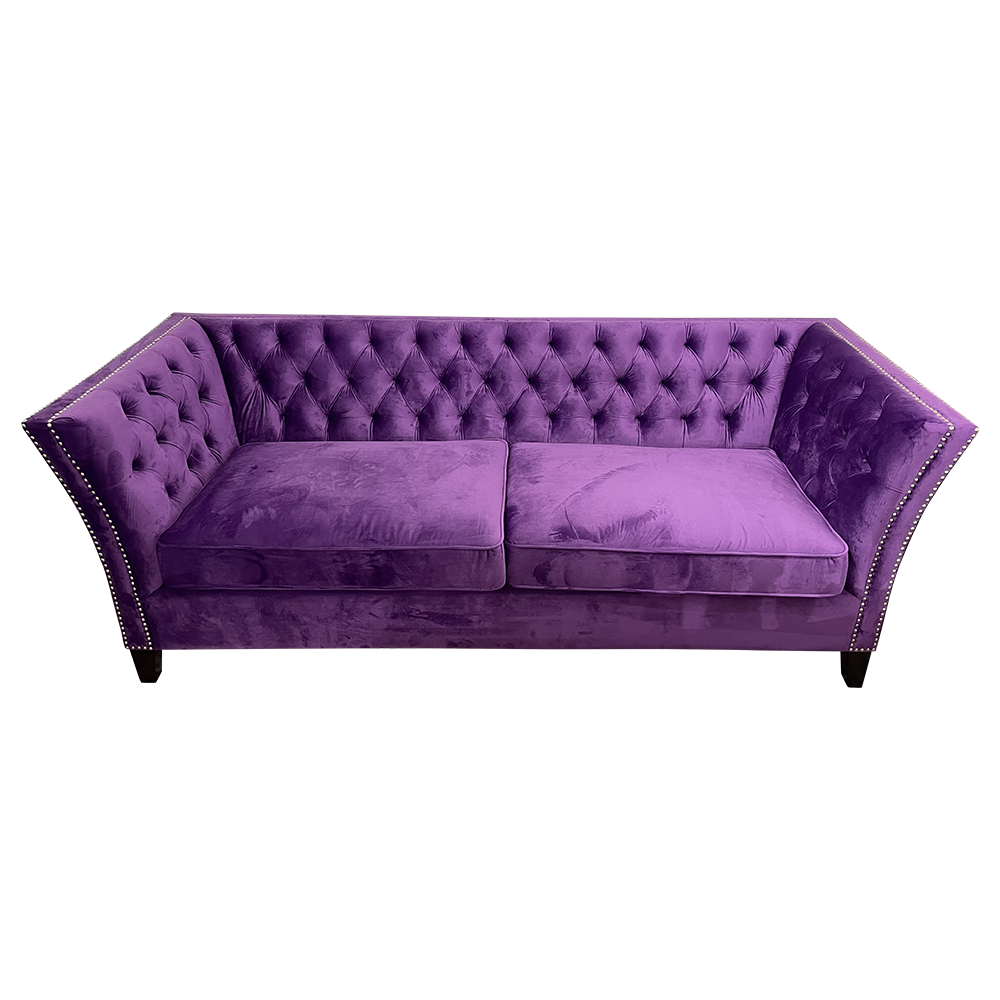Luxury shop purple sofa