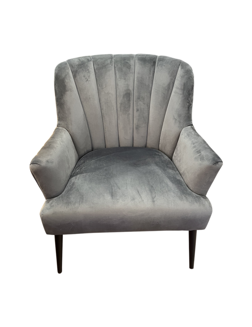 Lilly Chair In Dark Grey Velvet- Due June 2024