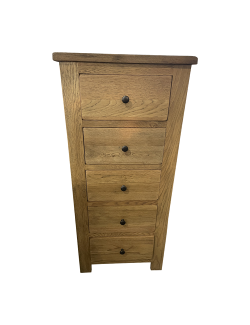 Light wood 5 drawer chest