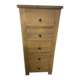 Light wood 5 drawer chest